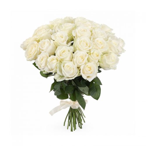 31 белая роза с доставкой по Светлограду